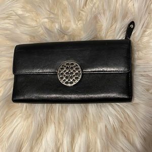 COACH SLIM ENVELOPE ALEXANDRA WALLET BLACK LEATHER